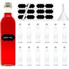 slkfactory 12 bottiglie vetro 250ml bottigliette di vetro piccole 250 ml bottiglia vetro