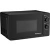 Melchioni Family Microonde 20L con Grill - ONDA - 800W - Dimensioni 46x32x26 cm - Timer 1-35 Minuti - Piatto in Vetro e Apertura con Pulsante - Nero