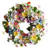 Corona di tulipani realistica 45 cm ghirlanda in plastica per spazi casali inter