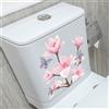 Adesivo moderno farfalla magnolia PVC per bagno parete piastrelle specchio 24x25
