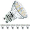 EACLL GU10 LED 4000K 5W, sostituisce lampadine alogene da 75W, confezione