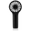 wonderlamp - Ventilatore a mano Bris nero, 3 velocità, indicatore di carica e batteria ricaricabile, mini ventilatore portatile compatto, ideale per i viaggi