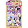 Educa Borras, S.A.U. Educa - Minnie | Set di 2 puzzles in legno per bambini con 50 pezzi