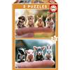 Educa Borras, S.A.U. Educa - Set di 2 Puzzle per Bambini da 20 pezzi. Cuccioli di animali.