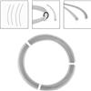 Naviga facilmente angoli stretti con design flessibile di questi tubi in PTFE