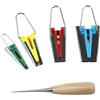 JZK Set 4 sbiecatori kit con un punteruolo per fare nastro sbieco, 4