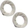 agdom24h_parts 2 pezzi di anelli di macinazione in ceramica compatibili con le macchine