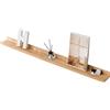 Gieanoo Listello in legno di quercia massiccio, 90 cm, mensola sospesa da