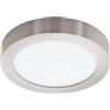Eglo FUEVA-C Lampada da soffitto 15.6 W, Color nichel opaco, Ø 22.5 cm