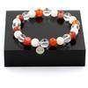Gioielli Pietre E Minerali. Bracciale Perle Di Quarzo + Pietra Di Luna + Agata Striata 8