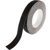 SeKi Nastro antiscivolo nero, 25 mm x 10 m, nastro di sicurezza antiscivolo per scale, gradini, piastrelle, rampe, scale o pavimentazioni; nastro antiscivolo autoadesivo