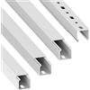 Cablecoach Habengut CC10118 Canalina per Cavi 25x25 mm, 4x1m, Bianco