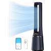 Midea MFP-120i (BL) Ventilatore a torre 2 in 1 Silenzioso 38dB Purificatore d'aria H13 True HEPA su display LED 47,6 ㎡ Telecomando oscillante 12H Timer compatibile per Wireless Connection App Alexa