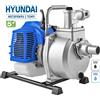 Hyundai MOTOPOMPA POMPA PER ACQUA ACQUE CHIARE E SCURE AUTOADESCANTE PORTATILE A SCOPPIO