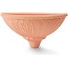 PORTAVASO Vaso Gerla A Parete Ø44x18 x H22cm in RESINA Impruneta Leggero