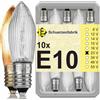 Schuerzenfabrik 10x lampadina a lume di candela conica E10 23V 3W per