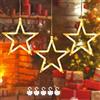 wanakeji Tenda Luci di Natale, 30 LED Luci Natale Stelle, Luci Natale Esterno