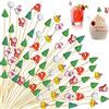 KASESSS 100 Pezzi Natalizi Stuzzicadenti Decorativi, Stuzzicadenti da