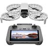 DJI Flip (RC2 con schermo), drone Follow Me con fotocamera UHD 4K per adulti, < 249 g, stabilizzatore a 3 assi, trasmissione video da 13 km, decollo dalla mano, 31 minuti di autonomia di volo