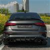 ONEWAY AUTO ACCESSORIES Diffusori Laterali Posteriori Oneway compatibili con Audi A3 8Y Sedan S3/S-Line 2020-2024 - Nero lucido