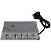 TEMPO DI SALDI Amplificatore antenna Tv 4 Uscite 220V, compatibile con Digitale Terrestre analogico o digitale, Amplificatore Segnale Tv da Interno, Potenziatore Segnale facile da installare