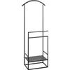 HAKU Servo Muto da uomo nero, metallo - Dim. L 47 cm x A 128 cm x P 26 cm, Stile Moderno
