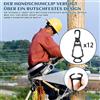 12 Pezzi Clip Per Guanti Da Esterno Girevoli A 360° Per Migliorare