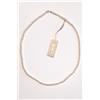 MIKIKO Collana Donna MIKIKO MFC450O4FCBI040L In Perle Con Chiusura Oro Bianco 18 K