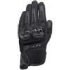Dainese - Mig 3 Air Tex Gloves, Guanti Moto Estivi in Pelle da Uomo, con Sensore Touchscreen, Palmo Rinforzato e Protezioni Nocche in TPU, Confortevoli, Elastici e Traspiranti, Nero