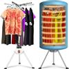 Bakaji Asciugabiancheria Elettrico a Pallone Asciugatrice Stendino Asciuga Biancheria ad Aria Calda Potenza 1000 W con Timer 180 min e Doppia Ventilazione Dimensione 150 x 65 cm