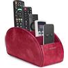 molshine Porta Telecomandi con 5 scomparti,Pelle PU Organizzazione