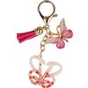 ONLINE Barbie Portachiavi Lettera B I Barbie B Keychain come ciondolo tascabile o portachiavi per auto, portachiavi oro con farfalla e lettera B, per l'inizio della scuola per ragazze