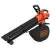 BLACK+DECKER, Soffiatore, Aspiratore, Trituratore a Batteria, 36V, Motore Brushless Unità senza Batteria e Caricabatterie, BCBLV36B-XJ