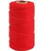 G2PLUS 100m Spago di Cotone Rosso: 2 mm Cordoncino in Cotone per