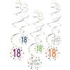 amscan Spiralgirlanden 18 confetti compleanno 61 cm carta 6 pezzi