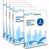 Auzkong 5 Pack Porta Cartelli in Acrilico A5, Espositore Verticale Entrambi i