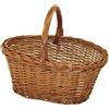 Linea Garden Friend Cesto di Vimini Spaccato da Funghi C1550200, Marrone, ‎39 x 29 x 30 cm, 450 Grammi