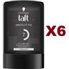 Schwarzkopf 6 PZ Schwarzkopf TAFT ABSOLUTE FIX STYLING GEL 7 WATERPROOF LUNGA DURATA 300ML