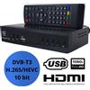 Four elements Digitale Terrestre DVB-T3 H.265/HEVC 10 Scart HDMI USB LAN Ricevitore Full HD
