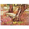 ArtPlaza TW90950 Van Gogh Vincent The Stone Bench in the Garden of Saint-Paul Hospital Decorative Panel, Wood MDF, Multicolour, 80x60 Cm