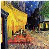 ArtPlaza TW90969 Van Gogh Vincent The Terrace Cafe_lg Decorative Panel, Wood MDF, Multicolour, 100x100 Cm