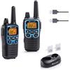 Midland - Walkie Talkie XT60, Ricetrasmittenti Professionali Dual Band, 93 Canali - 69 Canali LPD/24 PMR446 Senza Licenza, 38 CTCSS/83 DCS, Copertura 10Km, Ricarica Rapida, Autonomia 12H e Accessori