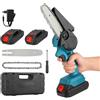 Motosega 6 Pollici con 2 Batterie 48v Ricaricabile Doppia Batteria Lama Sega