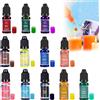 QEEROYO 12 Pezzi Coloranti per Candele, Colorante Liquido Per Fare Candele, per