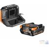 Aeg Set Aeg Batteria 2,0 Ah 18V + Caricabatteria