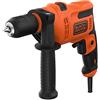 BLACK+DECKER BEH200-QS Trapano a Percussione a Filo Compact in Cartone, 500W