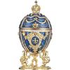 Danila Gifts danila-souvenirs Uovo in Stile Fabergé portagioie con Leoni e Corona
