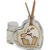 DLM Bomboniere DLM-A516 Bomboniere Profumatore linea cuore scatola Mondo Mappamondo x cresima