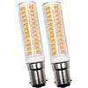Bsgon Lampadine a LED B15D, dimmerabili, senza sfarfallio, 6 W, sostituisce