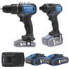 Hyundai Kit trapano elettrico percussione + avvitatore ad impulsi a batteria 20V Hyundai